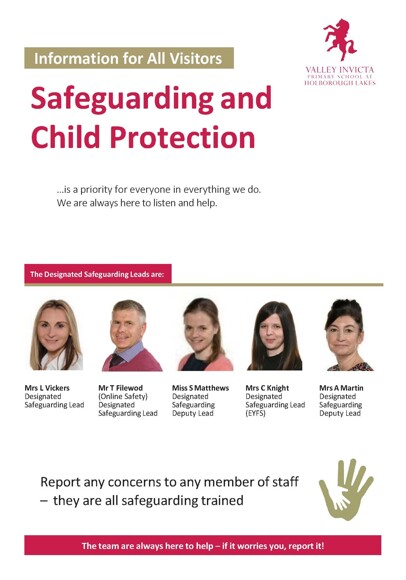 Safeguarding poster HOLBOROUGH LAKES September 2023