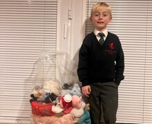 Luca cuddly toy donation