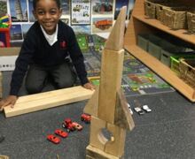 Alex inside building EYFS 25