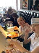 Eating pizza Young carers